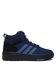 Adidas Sneakersy Hoops 4.0 Mid Shoes KI6375 Niebieski. Niebieskie buty sportowe casual Adidas, bez wzorów, ze skóry, bez zapięcia. Za 329.99 zł.