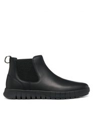 Geox Sztyblety U Flextride U66MYA 0009B C9999 Czarny. Czarne botki sznurowane Geox, bez wzorów, ze skóry, bez obcasa, bez zapięcia. Za 499.99 zł.