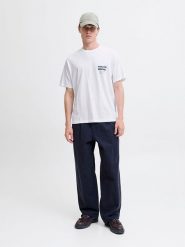 Jack & Jones Koszulka w kolorze białym rozmiar: L. Białe bezrękawniki Jack & Jones, l, bez wzorów, z bawełny, bez kołnierzyka, bez ramiączek. Za 57.20 zł.
