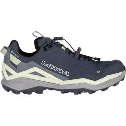 Półbuty LOWA MADDOX PRO GTX LO SL Ws. Niebieskie eleganckie półbuty Lowa, bez wzorów, z gore-texu, bez obcasa, bez zapięcia. Za 888.05 zł.