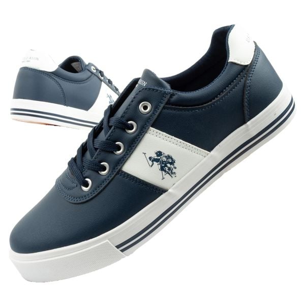 Buty trampki sneakersy męskie U.S. Polo Assn. Brązowe trampki U.S. Polo Assn., m, bez wzorów, bez zapięcia. Za 139.00 zł.