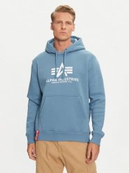 Alpha Industries Bluza 178312 Niebieski Regular Fit. Niebieskie bluzy Alpha Industries, l, bez wzorów, z bawełny, bez kaptura. Za 199.99 zł.