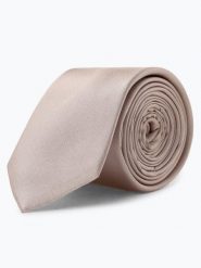 Finshley & Harding krawat z jedwabiu Mężczyźni Jedwab beżowy, ONE SIZE. Brązowe krawaty i muchy Finshley & Harding, bez wzorów, z jedwabiu. Za 129.95 zł.