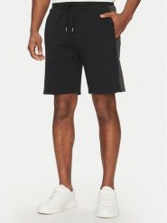 BOSS Szorty sportowe Luke 50540525 Czarny Regular Fit. Czarne krótkie spodenki sportowe Boss, m, bez wzorów, z bawełny. Za 339.99 zł.