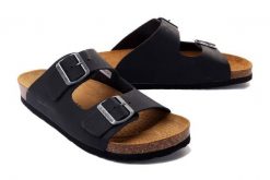 DR. BRINKMANN 600047-05 navy, klapki profilaktyczne męskie. Niebieskie klapki Dr. Brinkmann, ze skóry. Za 199.92 zł.