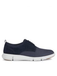 Geox Półbuty U Adacter U45B6D 01122 C4002 Granatowy. Niebieskie eleganckie półbuty Geox, bez wzorów, z materiału, bez obcasa, bez zapięcia. Za 339.99 zł.