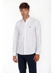 The Time of Bocha Koszula "Oxford" w kolorze białym rozmiar: XL. Białe koszule The Time of Bocha, xl, bez wzorów, z bawełny, bez kołnierzyka, bez ramiączek. Za 131.74 zł.