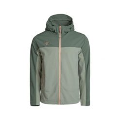 DOTHAN Lekka męska kurtka z kapturem, wodoodporna i wiatroodporna, oddychająca. Zielone kurtki Izas, m, bez wzorów, z elastanu, z kapturem. Za 443.43 zł.