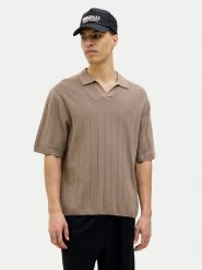 Jack&Jones Sweter Varenna 12272578 Beżowy Relaxed Fit. Brązowe swetry rozpinane Jack&Jones, m, bez wzorów, z bawełny, bez kołnierzyka, bez ramiączek. Za 79.99 zł.