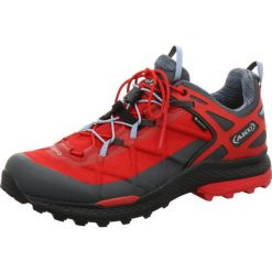 Buty trekkingowe męskie Aku Rocket Gtx. Czerwone buty trekkingowe Aku, bez wzorów, z gumy, bez zapięcia, trekkingowe. Za 788.00 zł.