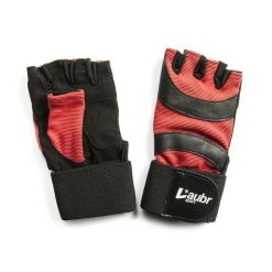 Rękawiczki fitness Laubr Sport czerwone. Brązowe rękawiczki FIVE GLOVES, bez wzorów. Za 133.99 zł.
