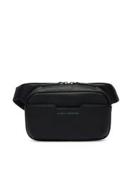 Armani Exchange Nerka XM002588 AF22651 UC001 Czarny. Czarne saszetki i nerki Armani Exchange, bez wzorów, ze skóry. Za 369.99 zł.