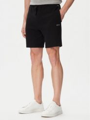 BOSS Szorty sportowe Waffle 50535884 Czarny Regular Fit. Czarne krótkie spodenki sportowe Boss, m, bez wzorów, z bawełny. Za 229.99 zł.