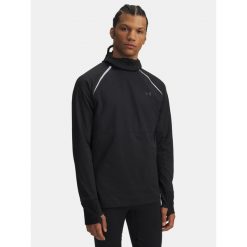 Bluza do biegania męska Under Armour Velociti Pro Balaclava Hoodie. Czarne bluzy Under Armour, bez wzorów, bez zapięcia, do biegania. Za 239.99 zł.