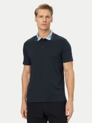Emporio Armani Polo EM000571 AF20432 UB102 Granatowy Regular Fit. Niebieskie koszulki polo Emporio Armani, m, bez wzorów, z bawełny, bez kołnierzyka, bez ramiączek. Za 469.99 zł.
