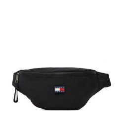 Saszetka nerka Tommy Jeans. Czarne saszetki i nerki Tommy Jeans, bez wzorów, z jeansu. Za 259.99 zł.