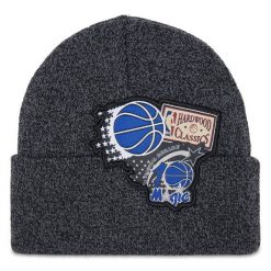 Czapka Mitchell & Ness. Czarne czapki zimowe Mitchell & Ness, bez wzorów. Za 119.99 zł.