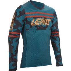 Koszulka rowerowa LEATT Jersey MTB Gravity 4.0. Niebieskie bluzy LEATT, m, bez wzorów, z jersey, bez kaptura. W wyprzedaży za 314.10 zł.