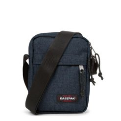 Torba na ramię Eastpak The One. Niebieskie torby na ramię Eastpak, bez wzorów, z jeansu, na ramię, bez dodatków. Za 109.99 zł.