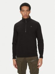 G-Star Raw Bluza Nifous Half Zip D26305-D566 6484 Czarny Regular Fit. Czarne bluzy G-Star Raw, m, bez wzorów, z syntetyku, bez kaptura. Za 339.99 zł.