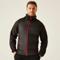 Kurtka robocza hybrydowa męska Nagate. Czarne kurtki Regatta, m, bez wzorów, z materiału, bez kaptura. Za 349.99 zł.