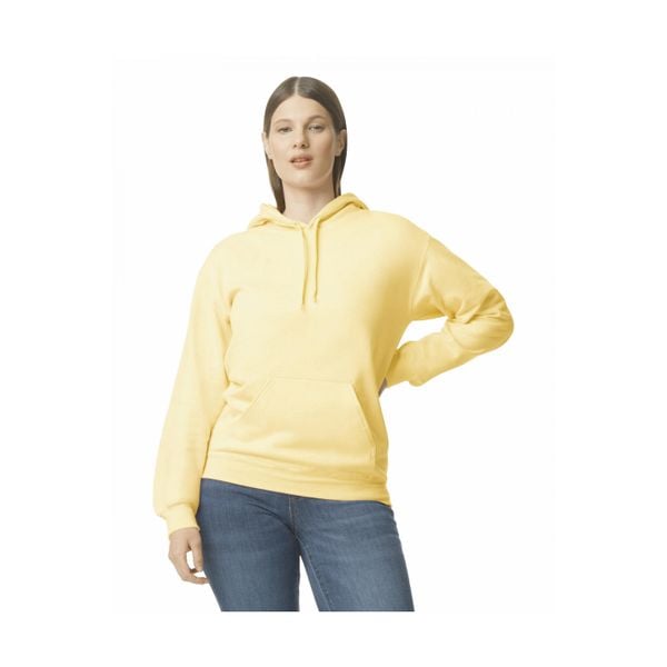 Bluza z kapturem Gildan Midweight Softstyle. Żółte bluzy z kapturem GILDAN, xl, bez wzorów, z bawełny, z kapturem. Za 114.80 zł.