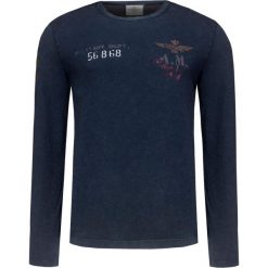 T-shirt AERONAUTICA MILITARE Granatowy. Bluzki z długim rękawem marki Aeronautica Militare. Za 380.00 zł.