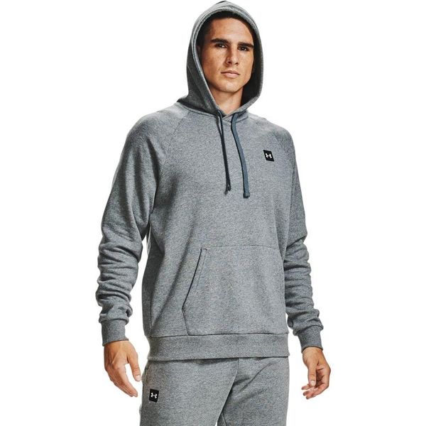 Bluza sportowa męska Under Armour Rival Fleece Hoodie. Szare bluzy bez kaptura Under Armour, m, bez wzorów, bez kaptura. Za 139.99 zł.