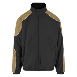 Kurtka z dresu Urban Classics Piped Track. Czarne kurtki Urban Classics, m, bez wzorów, z dresówki, bez kaptura. Za 275.00 zł.