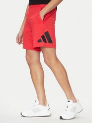 Adidas Szorty sportowe Train Essentials Logo Training JD4879 Czerwony Regular Fit. Czerwone krótkie spodenki sportowe Adidas, m, bez wzorów, z syntetyku. Za 119.99 zł.