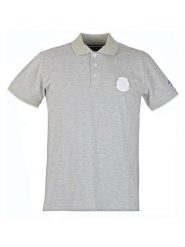 Peak Mountain Koszulka polo w kolorze szarym rozmiar: M. Szare koszulki polo Peak Mountain, m, bez wzorów, z bawełny, bez kołnierzyka, bez ramiączek. Za 86.99 zł.