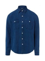 Polo Ralph Lauren koszula lniana Mężczyźni Regular Fit len (100%) niebieski, S. Niebieskie koszule Polo Ralph Lauren, m, bez wzorów, ze lnu, bez kołnierzyka, bez ramiączek. Za 1,199.95 zł.