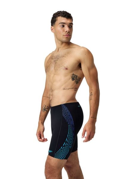 Speedo Kąpielówki "Eco+ Tech" w kolorze czarno-turkusowym rozmiar: 5. Czarne kąpielówki Speedo, bez wzorów, z materiału. Za 109.52 zł.