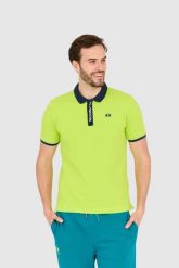LA MARTINA Zielona męska koszulka polo. Zielone koszulki polo La Martina, m, bez wzorów, bez kołnierzyka, bez ramiączek. W wyprzedaży za 309.99 zł.