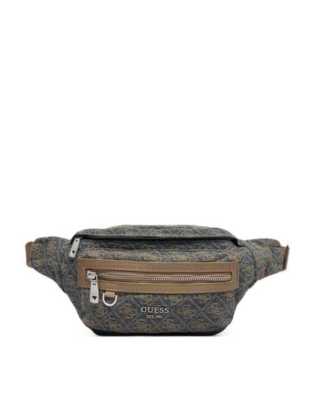 Guess Nerka Berlin HMBEWD P6356 Niebieski. Niebieskie saszetki i nerki Guess, z aplikacjami, z materiału. Za 364.99 zł.