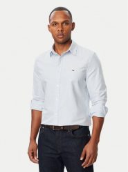 Tommy Jeans Koszula DM0DM23513 Niebieski jasny Regular Fit. Niebieskie koszule Tommy Jeans, l, bez wzorów, z bawełny, bez kołnierzyka, bez ramiączek. Za 289.99 zł.