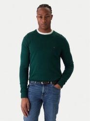 Tommy Hilfiger Sweter Essential Ssnl MW0MW39999 Zielony Regular Fit. Zielone swetry rozpinane Tommy Hilfiger, m, bez wzorów, z bawełny, bez kołnierzyka, bez ramiączek. Za 429.99 zł.