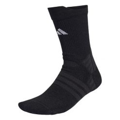 Skarpety Tennis Crew Socks Cushioned, 1 Para W Opakowaniu. Białe skarpety Adidas, bez wzorów. Za 79.95 zł.