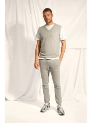 Just Cashmere Kaszmirowy bezrękawnik "Corki" w kolorze jasnoszarym rozmiar: L. Szare bluzy Just Cashmere, l, bez wzorów, z kaszmiru, bez kaptura. Za 347.99 zł.