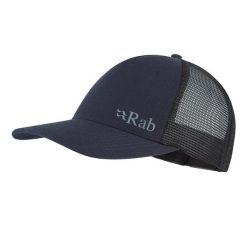 Czapka z daszkiem bawełniana Rab Trucker Logo Cap. Szare czapki z daszkiem RAB, bez wzorów, z bawełny. Za 119.99 zł.