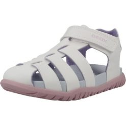 Sandały GEOX B SANDAL FUSBETTO GI Biały. Białe sandały Geox, z syntetyku, bez zapięcia. Za 189.99 zł.