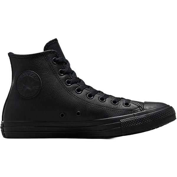 Trampki Converse Chuck Taylor HI Leather. Czarne buty sportowe casual Converse, bez wzorów, bez zapięcia. Za 358.95 zł.
