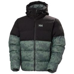 Kurtka puchowa Helly Hansen Oslo Graphic Puffy. Zielone kurtki Helly Hansen, m, bez wzorów, z puchu, bez kaptura. W wyprzedaży za 1,178.00 zł.