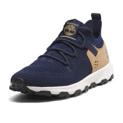 Buty męskie Timberland Winsor Trail. Niebieskie buty sportowe casual Timberland, bez wzorów, bez zapięcia. W wyprzedaży za 418.00 zł.