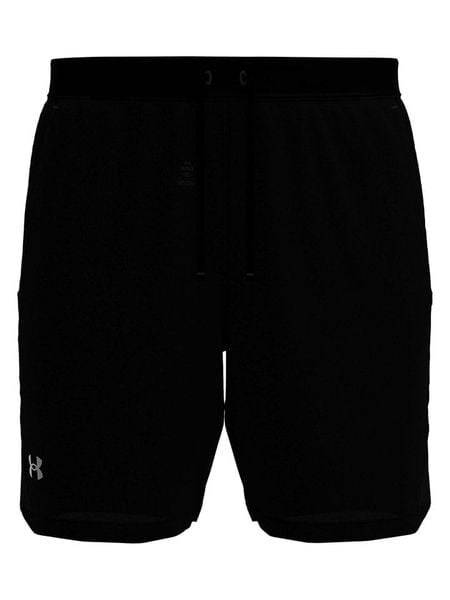 Under Armour Szorty sportowe "Launch 7" w kolorze czarnym rozmiar: L. Czarne krótkie spodenki sportowe Under Armour, l, bez wzorów, z materiału. Za 90.95 zł.
