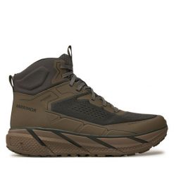 Trekkingi Karrimor. Zielone botki sznurowane Karrimor, bez wzorów, bez obcasa, bez zapięcia. Za 519.99 zł.