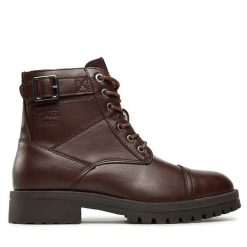 Trzewiki Jack&Jones. Brązowe botki sznurowane Jack&Jones, bez wzorów, bez obcasa, bez zapięcia. Za 479.99 zł.