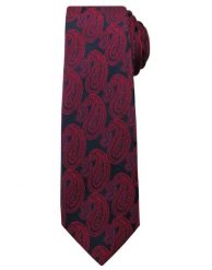 Modny i Elegancki Krawat Alties - Wzór Paisley, Czerwień. Czerwone krawaty i muchy Alties, bez wzorów, z tkaniny. Za 49.00 zł.