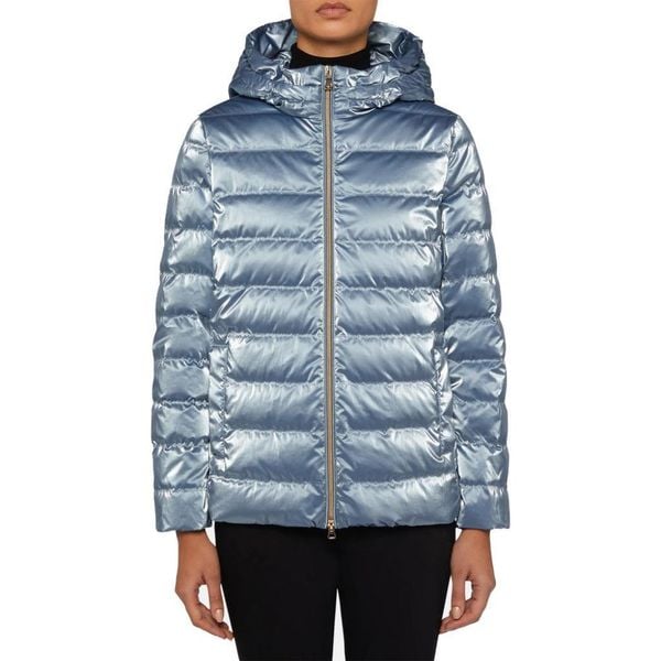 Kurtka GEOX W MYLUSE Niebieski. Niebieskie kurtki Geox, bez wzorów, z tkaniny, bez kaptura. Za 570.99 zł.