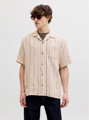 Jack & Jones Koszula Bradley 12290119 Beżowy Regular Fit. Brązowe koszule Jack & Jones, m, bez wzorów, z bawełny, bez kołnierzyka, bez ramiączek. Za 159.99 zł.